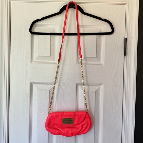 Marc Jacobs Leather Mini Crossbody in Bright Coral - Picture 7 of 10